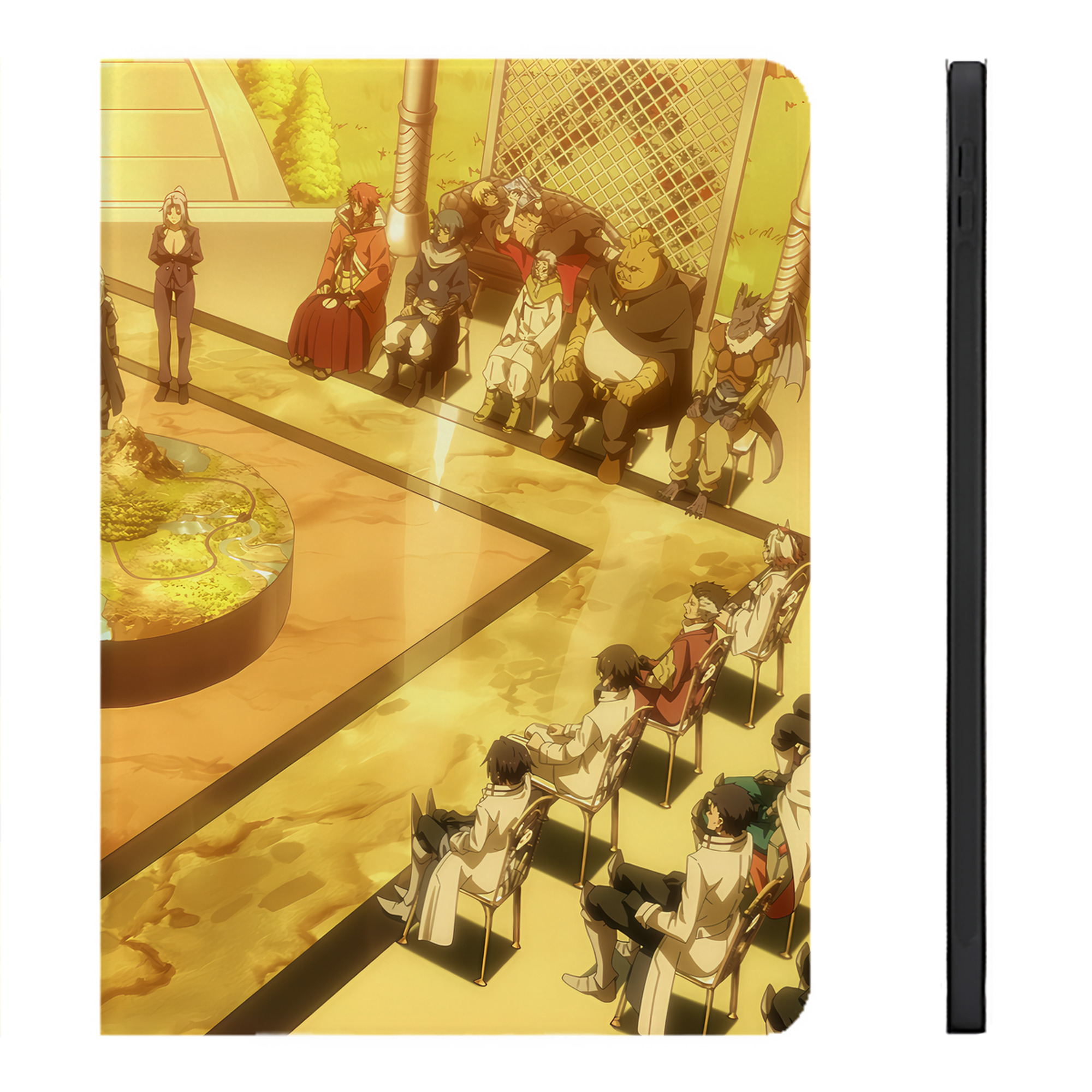 （画像用） 転スラ Regarding Reincarnated to Slime IPadケース ペンホルダー付き ブックスタイルデザイン